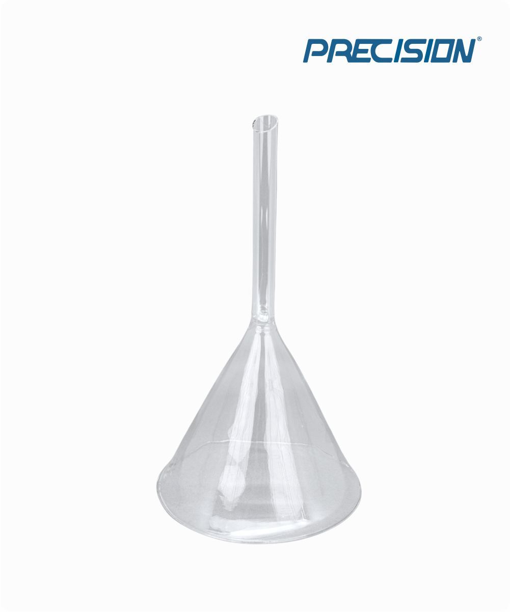 Funil analítico haste curta diâmetro 100mm /  125mL